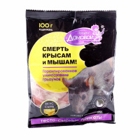 Домовой Прошка брикет от грызунов тесто-сырный 100 гр. 1 шт / 40шт / Г077 / 240941