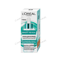 L'Oreal Paris Bright Reveal сыворотка д/лица 30мл п/пигментации кожи ниацинамид д/в т.кожи флакон 1ш