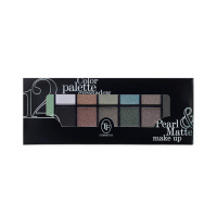 TF Набор теней Color Palette Eyeshadow Pearl&Matte т.03 Кор.-зелен.палитра 12цв./301051