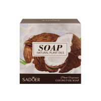 Sadoer Твердое мыло Цветок с экстрактом кокоса 100 г