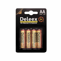 Deleex Батарейки алкалиновые 1,5V тип АА 4 шт
