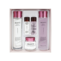 Jigott Набор подарочный Essence Moisture Тоник для лица 150+30 мл + Лосьон для лица 150+30 мл + Крем для лица 50 мл