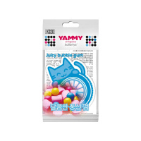 Kolibriya Подвесной ароматизатор картон с пропиткой Yammy Bubble Gum кот 7 г