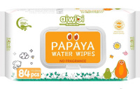 Aiwibi Papaya Влажные салфетки детские для чувствительной кожи Очищающие 0+ 84 шт