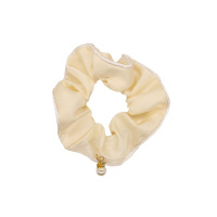 Резинка для волос объемная с жемчугом