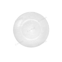 Блюдо прозрачное круглое пластиковое для сервировки 23x2,5 см