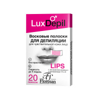 Флоресан Lux Depil воск.полоски д/депиляц. д/чув.кожи лица (20шт) карт/уп 1уп. / шт / ФО-0051543 / 0