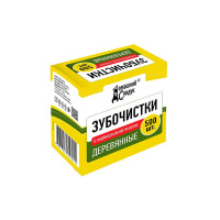 Домашний сундук Зубочистки деревянные с ментолом 500 шт