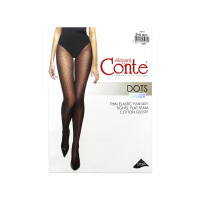 Conte Fantasy Женские колготки фантазийные Dots 20 den nero размер M