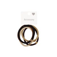 Набор резинок для волос плетеные цветные 5 шт