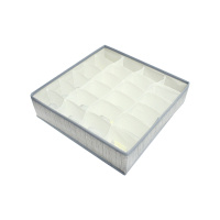 GreenTime Органайзер для хранения вещей ГРЕЙ 24 ячейки 34х31х9 см