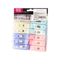 DVL Прищепки 6,5*2см пластик микс GT 1 уп. (12шт) / 144шт / 35264-20 / 342127