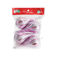 DVL Набор елочн.украшений груша розовый 11см пластик Palmary 4шт / 180шт / 11ADC4-261/pink / 877646