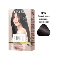 Estel Краска-блеск для волос Uniq Sense 3/17 Темный шатен пепельно-коричневый 165 мл