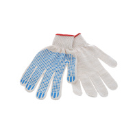 Перчатки раб. х/б с ПВХ, 5 нитей (10) /160020