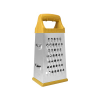 Терка с пластиковой ручкой 4-х гранная 6,5*9,5*21см /Арт-16788-159 /YM8258-S1/432209/DVL