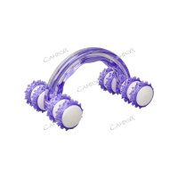 DVL Массажёр роликов.,игольчат. антицеллют. д/тела пластик вездеход микс 14*8,5*9см GT 1 шт / 160