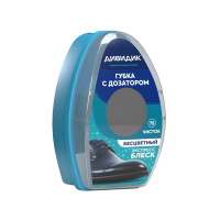 Дивидик Губка д/обуви из гладк.кожи (с дозатором) бесцветн. футляр 1шт / 48шт / 46 50056 49037 7 Т /