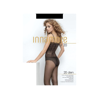 Innamore Женские колготки с ажурными трусиками Fleur 20 den Nero размер S