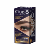 Studio Professional Краска для бровей Эффект татуажа тон Темно-коричневый 20 мл