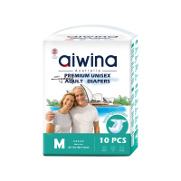 Aiwina Подгузники для взрослых на липучке Premium р. М (80х65 см) 10 шт