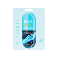Jigott Тканевая маска для лица Placenta Антивозрастная с фитоплацентами соевых бобов 27 мл