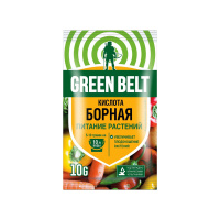 Грин Бэлт Борная кислота Удобрение при дефиците бора в почве, Для увеличения урожайности, 10 г