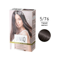 Estel Краска-блеск для волос Uniq Sense 5/76 Светлый шатен коричнево-фиолетовый 165 мл