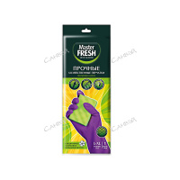 NEW! Перчатки д/уборки прочные (L/XL) латекс,х/б желтый Мастер фреш 1 пара / 50шт / 981003