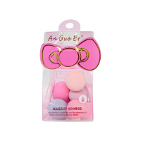 Набор мини-спонжей для нанесения макияжа в форме капли 2x3,3 см 5 шт в ассортименте