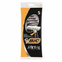 BIC Бритвенный станок одноразовый Metal 1 лезвие 5 шт