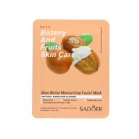 Sadoer Тканевая маска для лица Botany&fruits skin care с маслом ши 25 г