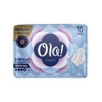 Ola Прокладки гигиенические Wings Classic Normal Singles, мягкая повехность 10 шт