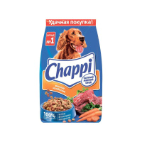 ЧАППИ сытный мясной обед сухой корм д/собак мясное изобилие подушечки м/уп 2,5 кг / 3шт / 6426 / 158