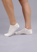 Clever Женские носки Д325 укороченные белые р23 1 пара
