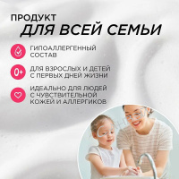Synergetic Жидкое мыло-пенка для рук и тела Миндальное мороженое 500мл