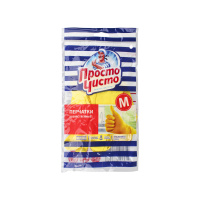 Просто Чисто Перчатки хозяйственные Эконом универсальные M 1 пара