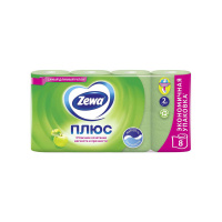 Zewa Туалетная бумага Plus двухслойная Яблоко 8 шт