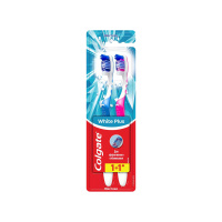 Colgate Зубная щетка Отбеливающая Plus жесткая 1+1 шт