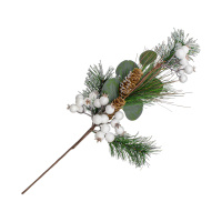 Ветка новогодняя с ягодами 46см /Арт-WY208-1244/640475/MU