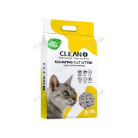 Clean+ Наполнитель бентонитовый для кошачьего туалета с ароматом лимона 7 кг