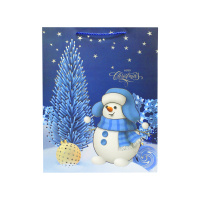 GreenTime Пакет новогодний Подарки, подсвечники Микс 31x40x12 см