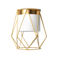 Настольное кашпо для цветов металлическое на пластиковой подставке 20x20x23 см