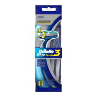 Gillette Бритвенный станок одноразовый Blue Simple III 4 шт