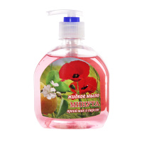 Минута Яркий мак и персик мыло жидкое увлаж. д/всех тип.кож. 1шт 300мл / 20шт / 5-0117 / 005539