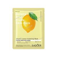 Sadoer Тканевая маска для лица Botany&fruits skin care с экстрактом лимона 25 г