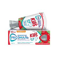Sensodyne Детская зубная паста Proэмаль Kids со вкусом Клубничный коктейль 2-6л. 50мл 
