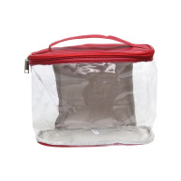 Косметичка универсальная пластиковая на молнии 24x9x21 см в ассортименте