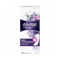 Always Прокладки ежедневные Незаметная защита экстраудлиненные 18 шт
