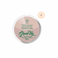 TF Cosmetics Triumph Пудра для лица Compact Powder Green Tea компактная SPF-15 тон 02 слоновая кость 12 г